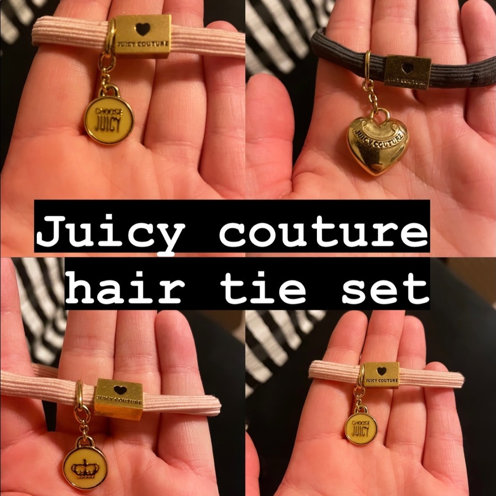 (5) JUICY COUTURE HAIR TIES